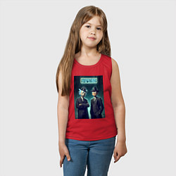 Майка детская хлопок Rick and Morty godfathers of the multiverse, цвет: красный — фото 2
