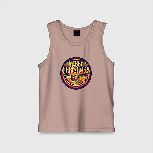 Детская майка Классного рождества / Пыльно-розовый – фото 1