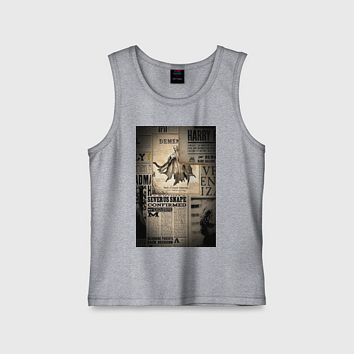 Детская майка Важные новости / Меланж – фото 1