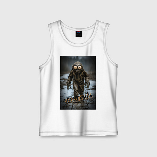 Детская майка Человек в чернобыле / Белый – фото 1