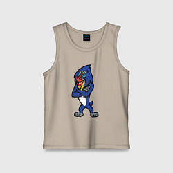 Майка детская хлопок Мандрил, цвет: миндальный