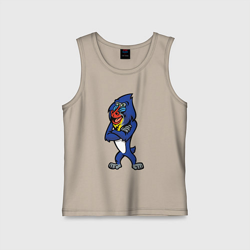 Детская майка Мандрил / Миндальный – фото 1