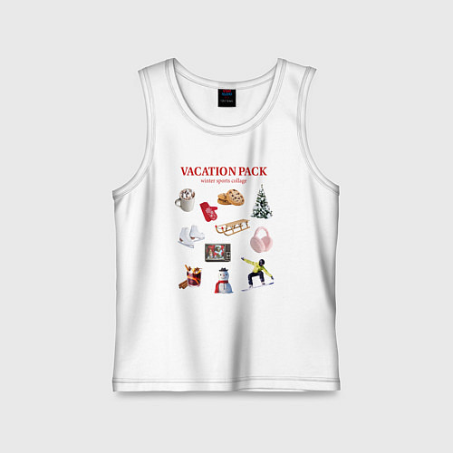 Детская майка Vacation pack / Белый – фото 1