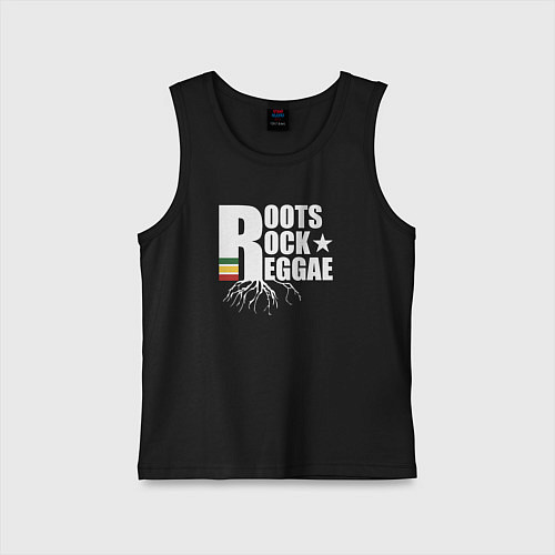 Детская майка Roots reggae / Черный – фото 1
