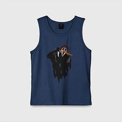 Майка детская хлопок Крик-мужик из Деревня дураков мем, цвет: тёмно-синий