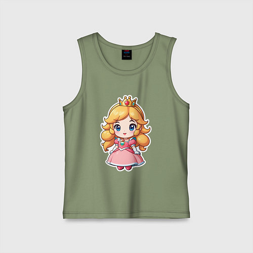 Детская майка Маленькая принцесса Пич / Авокадо – фото 1