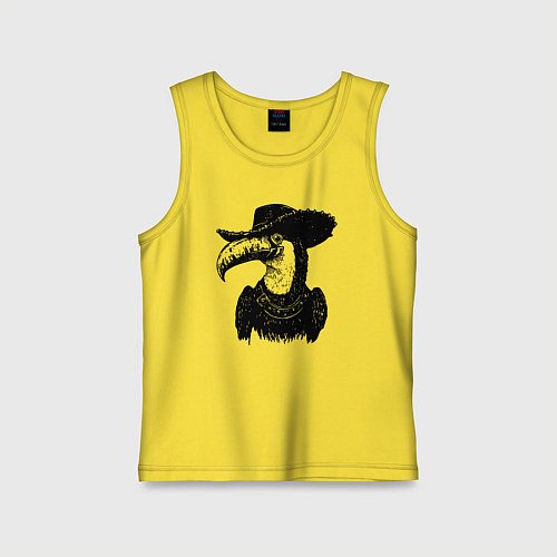 Детская майка Тукан ковбой / Желтый – фото 1