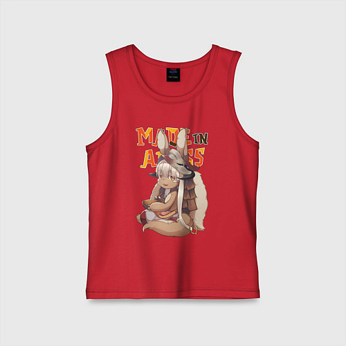 Детская майка Созданный в бездне - Наначи / Красный – фото 1