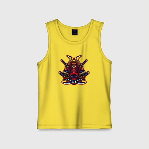 Детская майка Angry samurai / Желтый – фото 1