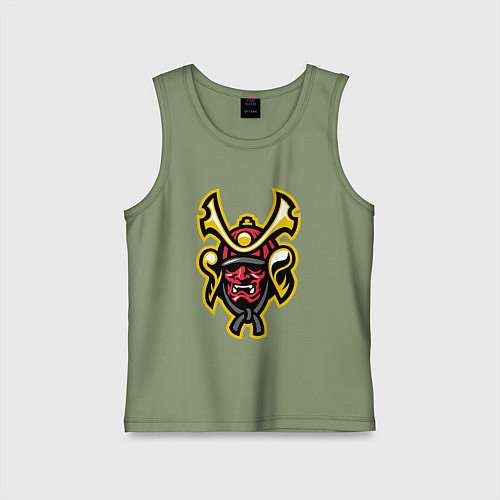 Детская майка Samurai face / Авокадо – фото 1