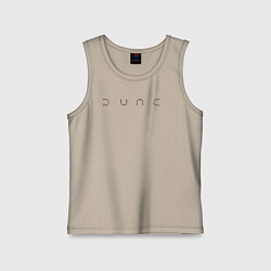 Майка детская хлопок Dune logo, цвет: миндальный