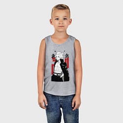 Майка детская хлопок Токийские мстители Мандзиро, цвет: меланж — фото 2