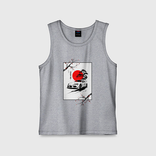 Детская майка Toyota Supra sakura / Меланж – фото 1