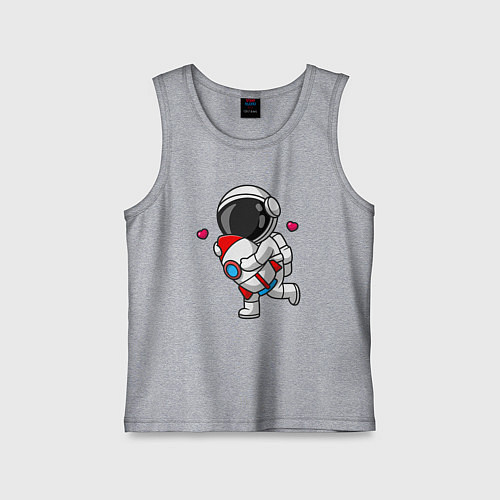 Детская майка Любимая ракета / Меланж – фото 1