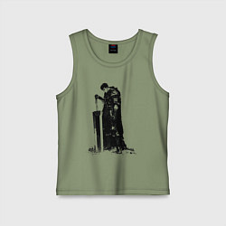 Майка детская хлопок Berserk мечник, цвет: авокадо