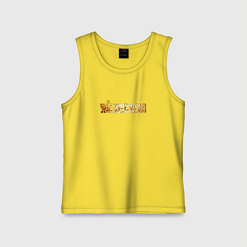 Детская майка The walking dead zombie / Желтый – фото 1