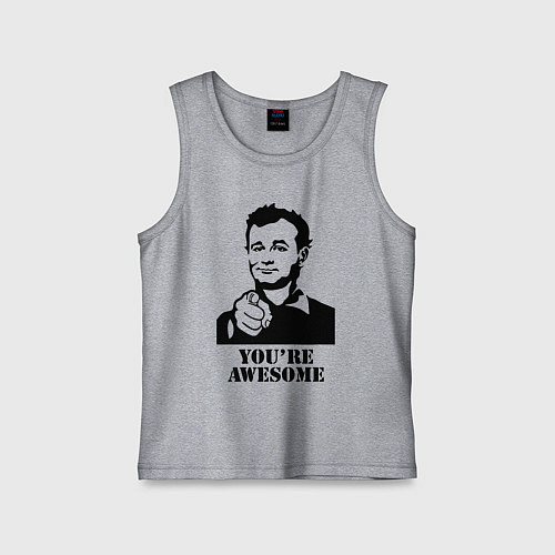 Детская майка Билл Мюррей - ты потрясен / Меланж – фото 1