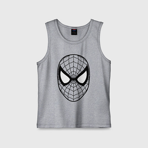 Детская майка Человек паук очертания / Меланж – фото 1