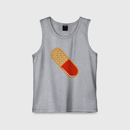 Детская майка Таблетка / Меланж – фото 1