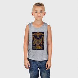 Майка детская хлопок Вархаммер 40к - арт, цвет: меланж — фото 2