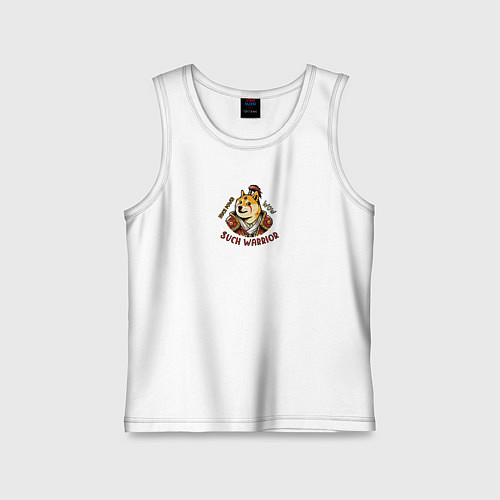 Детская майка Сиба ину воин варвар / Белый – фото 1