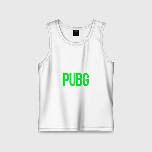 Детская майка Надпись PUBG / Белый – фото 1
