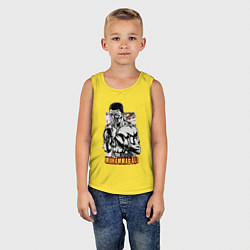 Майка детская хлопок Боксер Мухаммед Али, цвет: желтый — фото 2