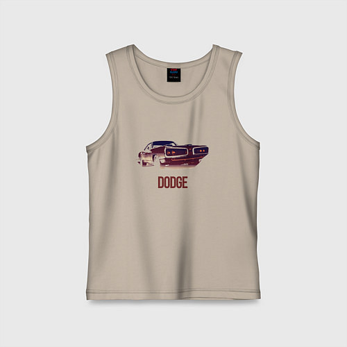 Детская майка Dodge coronet / Миндальный – фото 1