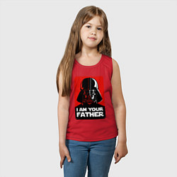 Майка детская хлопок Darth Vader, цвет: красный — фото 2