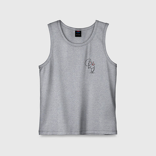 Детская майка Влюбленный парень для пары / Меланж – фото 1