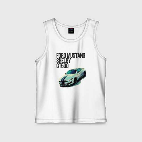 Детская майка Ford gt500 / Белый – фото 1