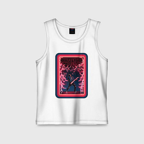 Детская майка Stranger Things - Eddie Munson / Белый – фото 1