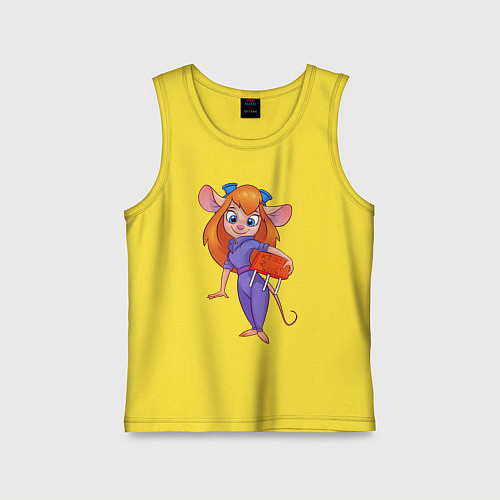 Детская майка Rescue rangers - Gadget Hackwrench / Желтый – фото 1