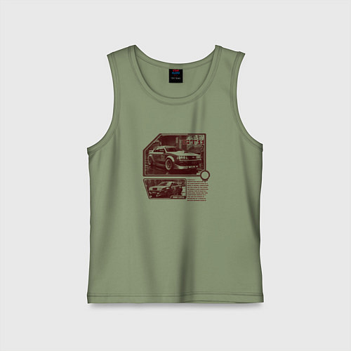 Детская майка Автомобили для стритрейсинга / Авокадо – фото 1