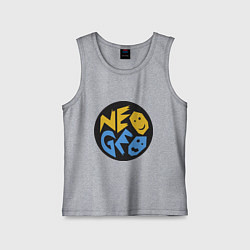 Майка детская хлопок Neo geo logo, цвет: меланж