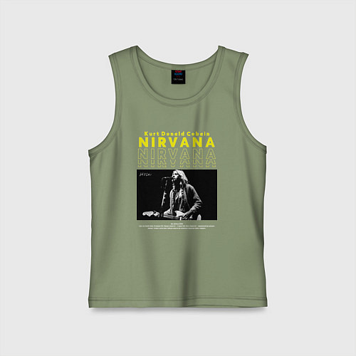 Детская майка Курт Кобейн Nirvana / Авокадо – фото 1