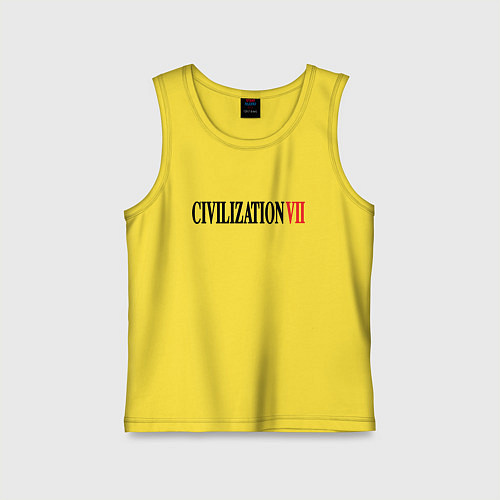 Детская майка Civilization VII / Желтый – фото 1