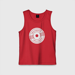 Майка детская хлопок USA Hollywood, цвет: красный