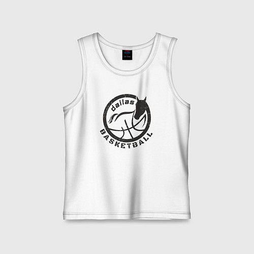 Детская майка Dallas basketball / Белый – фото 1