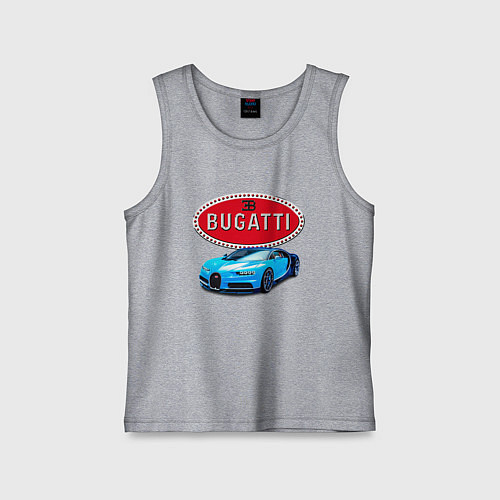 Детская майка Bugatti - motorsport / Меланж – фото 1