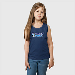 Майка детская хлопок Dunkin Doncic, цвет: тёмно-синий — фото 2