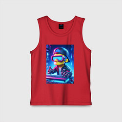 Детская майка Барт Симпсон - киберпанк