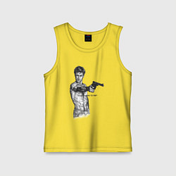 Майка детская хлопок Таксист - Роберт Де Ниро, цвет: желтый