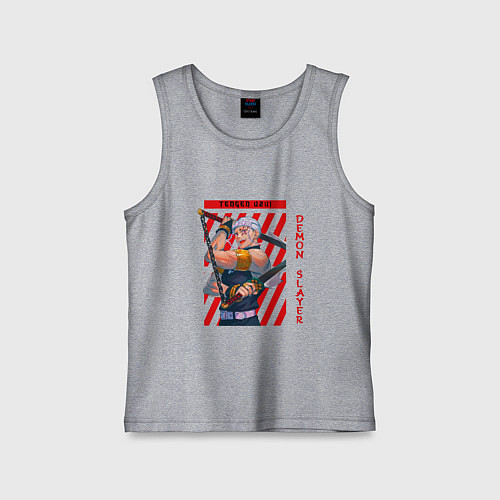 Детская майка Клинок рассекающий демонов Тенген с мачете / Меланж – фото 1