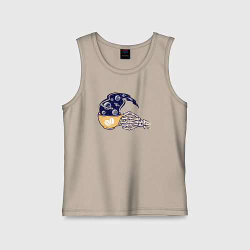 Детская майка Кофейный космос / Миндальный – фото 1