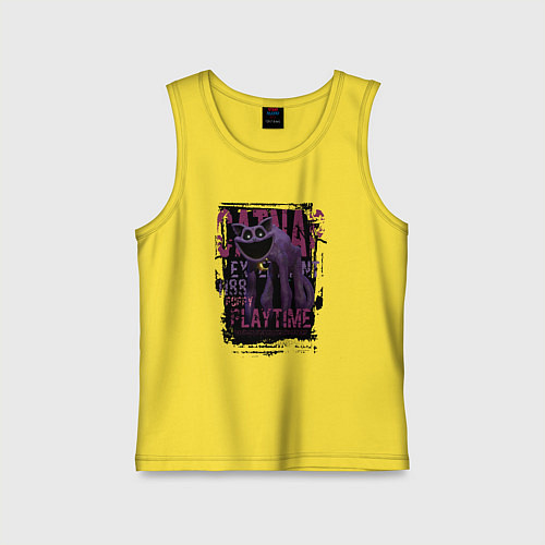 Детская майка Кот дремот Catnap / Желтый – фото 1