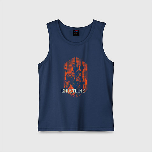 Детская майка Цифровой киборг / Тёмно-синий – фото 1