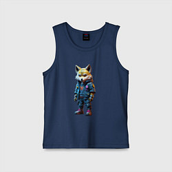 Детская майка Уличный лисёнок - нейроарт