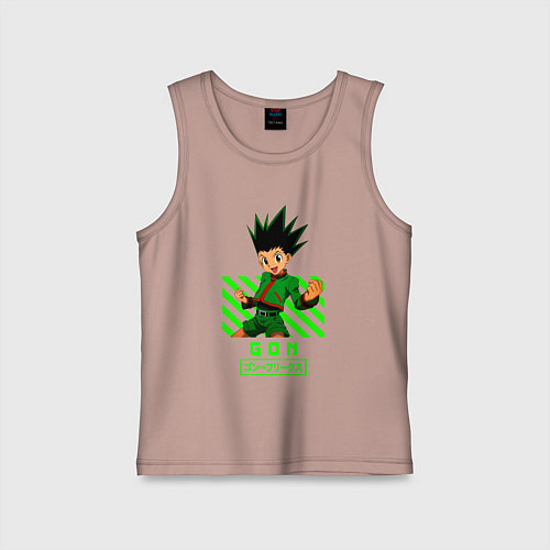 Детская майка Хантер хантер Гон / Пыльно-розовый – фото 1