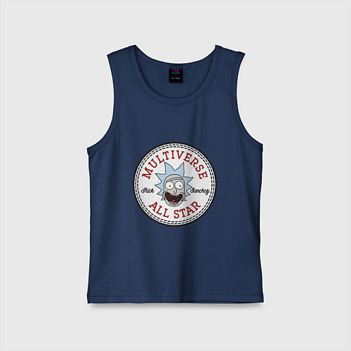 Детская майка Нашивка с Риком Санчесом / Тёмно-синий – фото 1